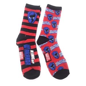 MARVEL Black Panther 2 pair of Socks NWT